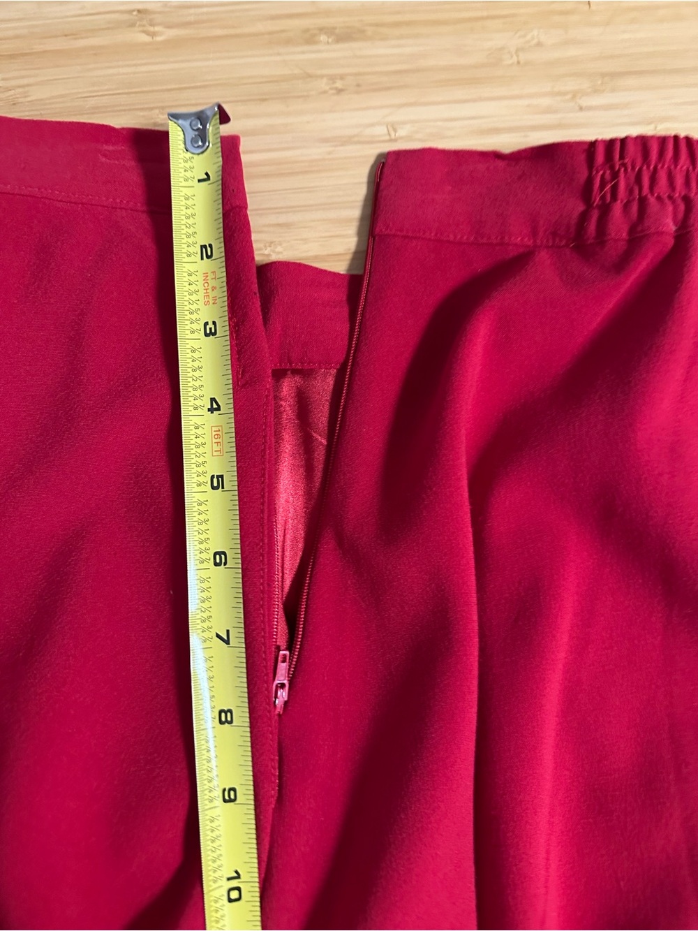ModCloth Classic Midi Length Red Circle Skirt with POCKETS - Picture 8 of 8
